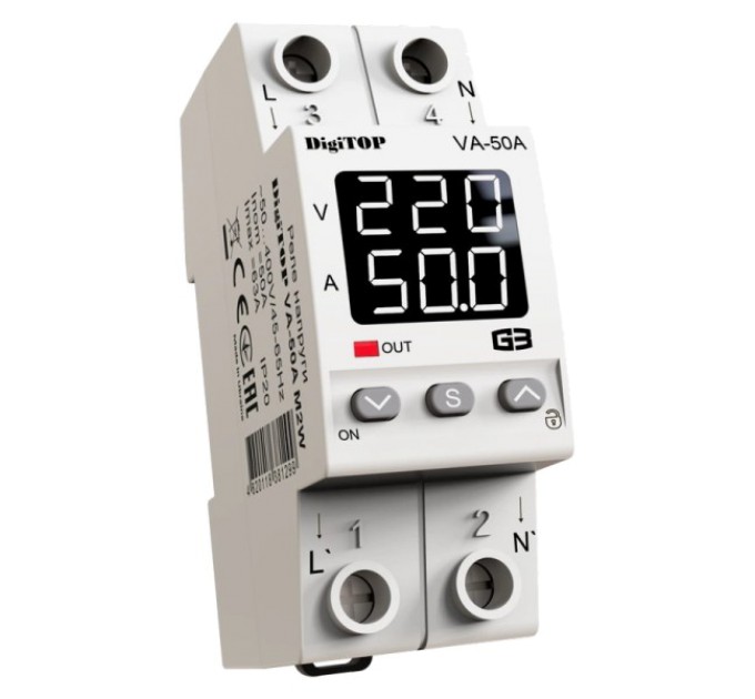 Реле напруги DigiTop VА-50A M2W купити.