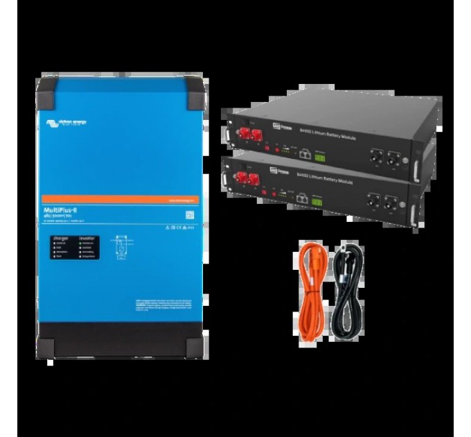 Система безперебійного живлення однофазна VictronEnergy MultiPlus-II + Dyness 2.4кВт 4.8кВт•ч купити.