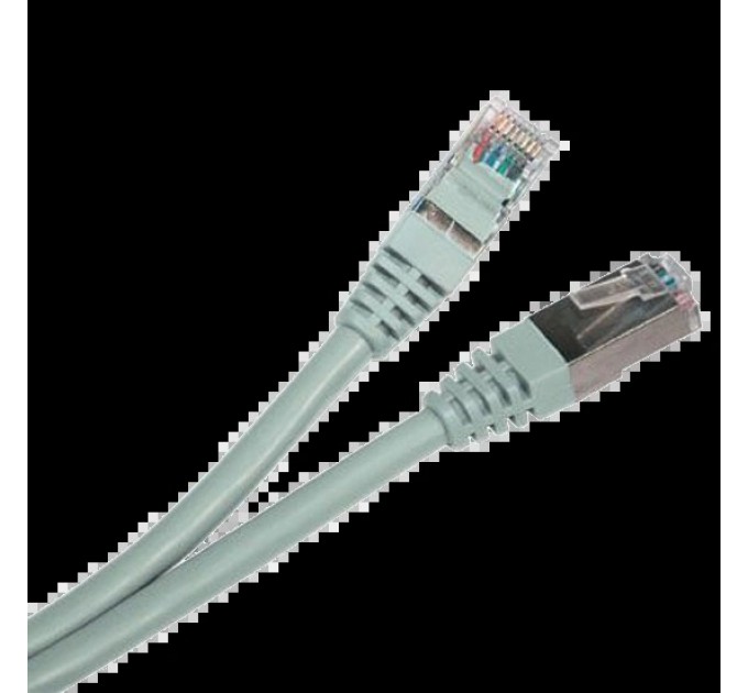 Патч-корд серый  FTP, 1 м, кат. 5e