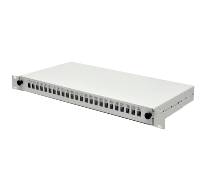 Патч-панель 24 порти 2xPG13.5 та 2xPG11, 1U CMS SC-Simpl./LC-Dupl./E2000