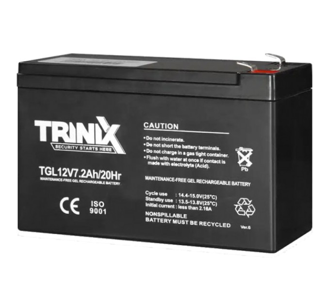 Акумуляторна батарея гелева Trinix TGL12V7.2Ah/20Hr GEL