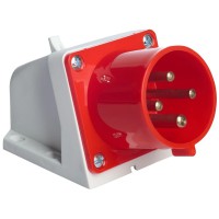 Розетка стаціонарна настінна UEA 524 32А 380В 3P+Е IP44
