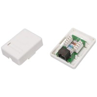 Розетка комп'ютерна одинарна EServer 1хRJ45 UTP CAT5e
