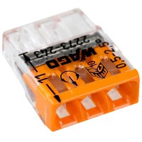 Клема WAGO COMPACT 2273-243 3х2,5 (с пастой)