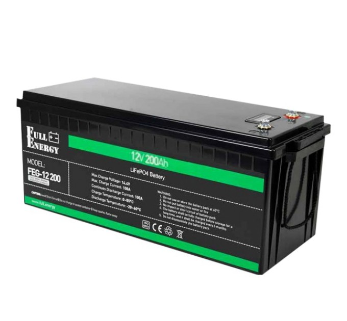 Акумулятор LiFePO4 12В 200А•г Full Energy Full Energy FEG-12200