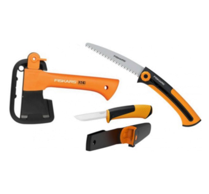 Подарунковий набір (сокира + ніж + пила) Fiskars XXS X5 1015617 1057912 купити.