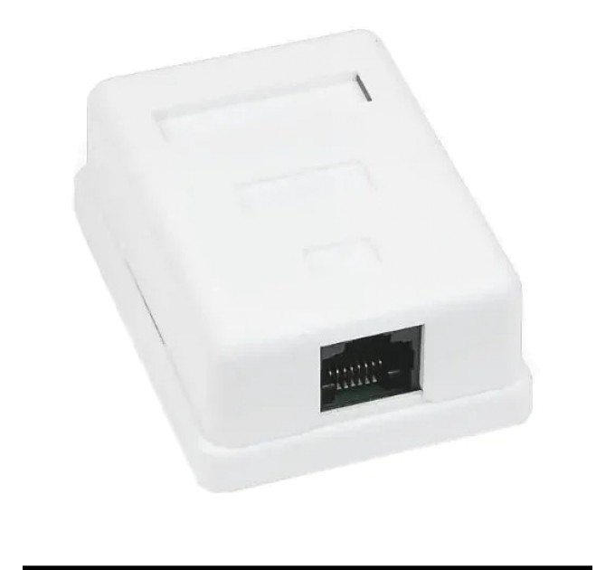 Розетка 1-портова RJ45 UTP, біла, 5E MB-UTP1 купити.