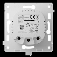 Бездротовий розумний сенсорний димерний вимикач світла Ajax LightCore (Dimmer) [55] (8EU) ASP white