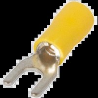Ізольований накінечник вилковий 0.5-1.5 кв.мм, жовтий Enext e.terminal.stand.sv.1,25.5.yellow