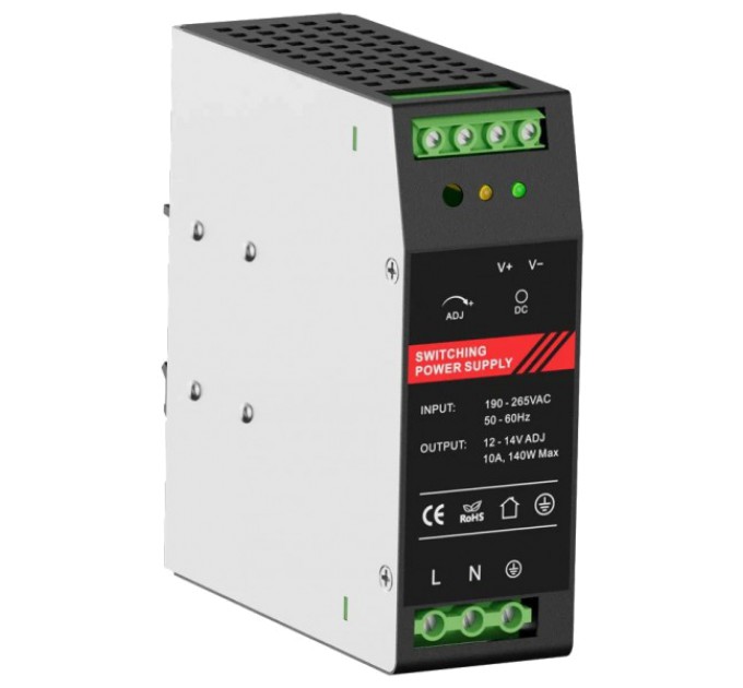 Джерело безперебійного живлення Kraft PSU-1210DIN(P) купити.