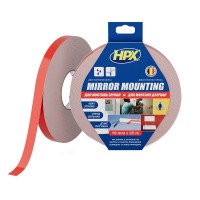 Стрічка двохстороння спінена для дзеркал HPX DS1925 MIRROR MOUNTING 19мм х 25м