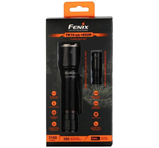 Ліхтарі ручні комплект Fenix Fenix TK16 V2.0 + E02R