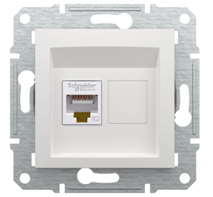 Розетка Schneider Electric Asfora (EPH4370121) RJ45 UTP 5E купити.