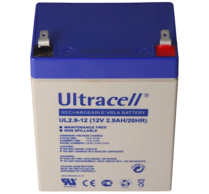 Акумуляторна батарея Ultracell UL2.9-12 AGM 12V 2,9Ah