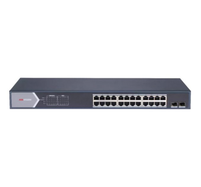 Комутатор 24 порти керований Hikvision DS-3E1526P-SI PoE купити.