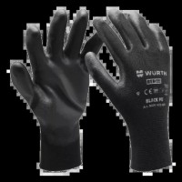 Рукавиці монтажні Wurth Black PU р.10
