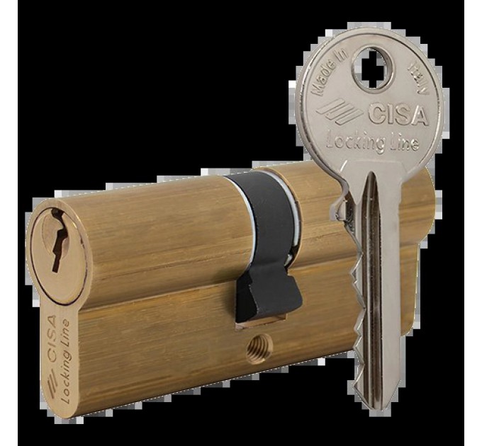 Циліндр латунь матова CISA LL 08010 90 (45*45) купити.