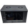 Шафа EServer 6U 600х500х370 стекло, черная купити.