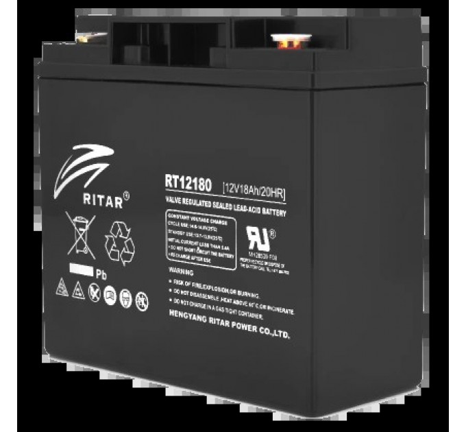 Акумулятор RITAR AGM RT12180B 12V 18Ah купити.