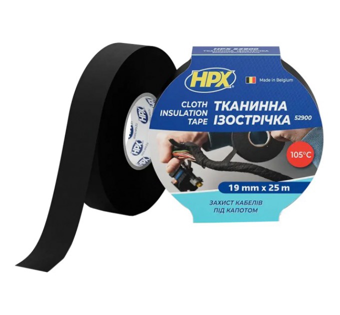 Стрічка тканинна ізоляційна HPX LI1925 19мм х 25м купити.