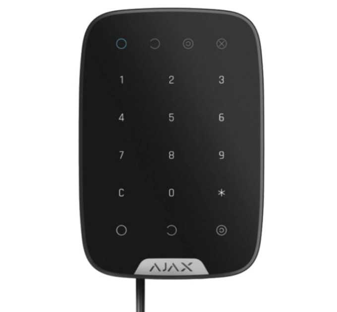 Дротова сенсорна клавіатура Ajax Ajax Keypad Fibra black