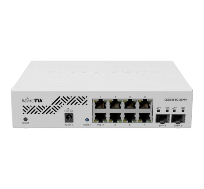 8-портовий гігабітний керований комутатор MikroTik CSS610-8G-2S+IN купити.