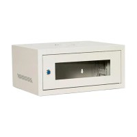 акрилове скло, чорний Шкаф 4U, 550х400х210 мм