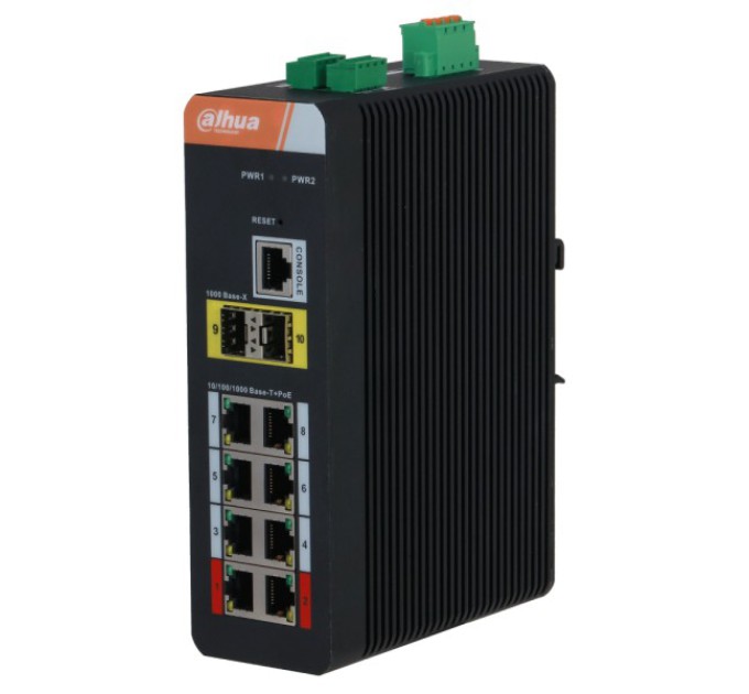 8-портовий гігабітний з PoE DH-PFS4210-8GT-DP купити.