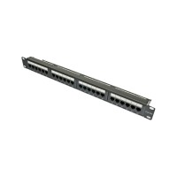 Патч-панель 19" 24хRJ-45 UTP кат.5e, із заднім організатором, Kingda Kingda Kingda KDPA6043