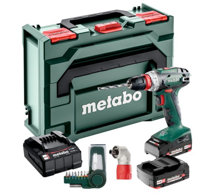 Акумуляторний дриль-шуруповерт Metabo BS 18 Quick Set (602217870) купити.