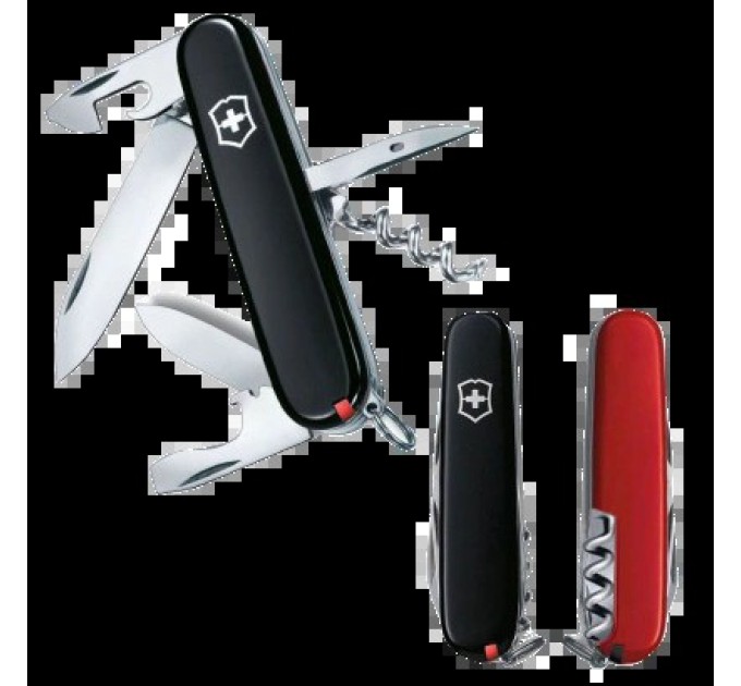 Ніж чорно-червоний Victorinox Swiss Army Spartan Ukraine 1.3603.3.1 купити.