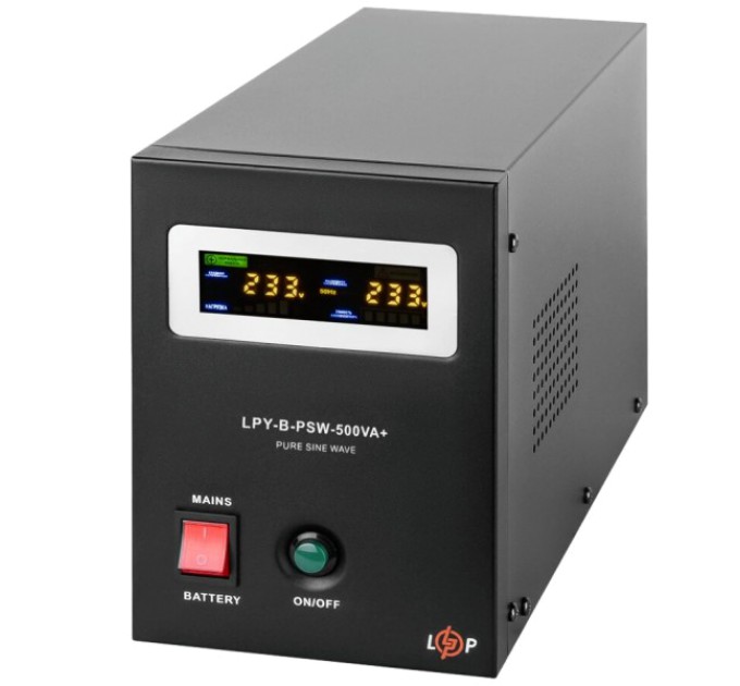 Джерело безперебійного живлення LogicPower LOGICPOWER LPY-B-PSW-500VA+