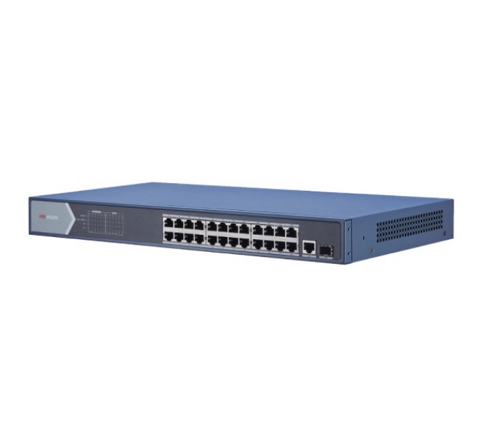 24-портовий гігабітний некерований PoE комутатор DS-3E0526P-E купити.