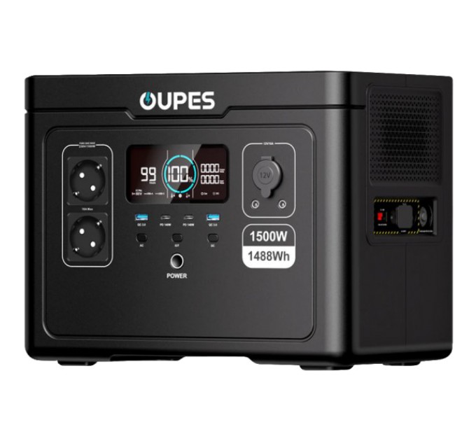 Портативна зарядна станція OUPES S015 1500Вт LiFePO4 1488Вт•ч купити.