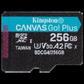 Модуль флеш-пам'яті Kingston 256GB microSDXC Canvas Go Plus Gen4 200MB/s A2 U3 V30 Card + Adapter купити.