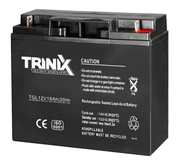 Акумуляторна батарея TRINIX GEL 12V 18Ah