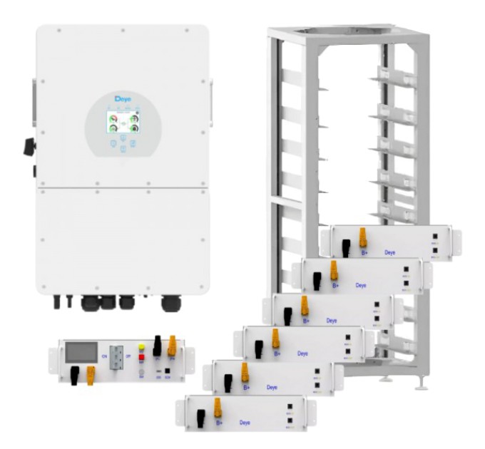 Система безперебійного живлення трифазна Deye SUN-15K-SG01HP3-EU-AM2 15кВт 30кВт•ч купити.