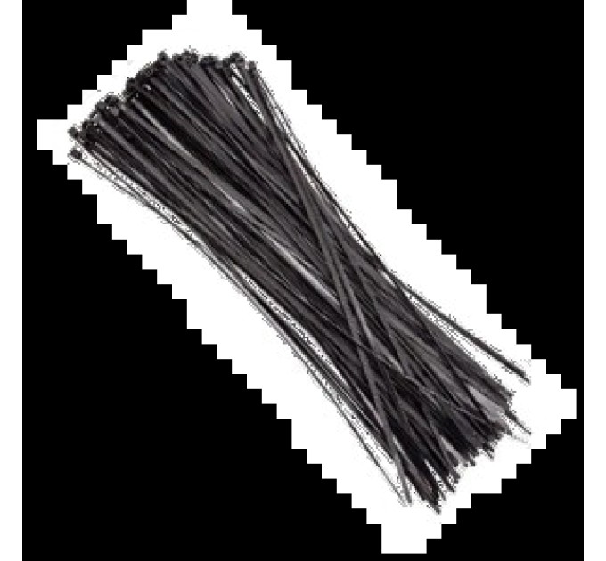 Хомут чорний Courbi 370х7,6 (100шт) купити.