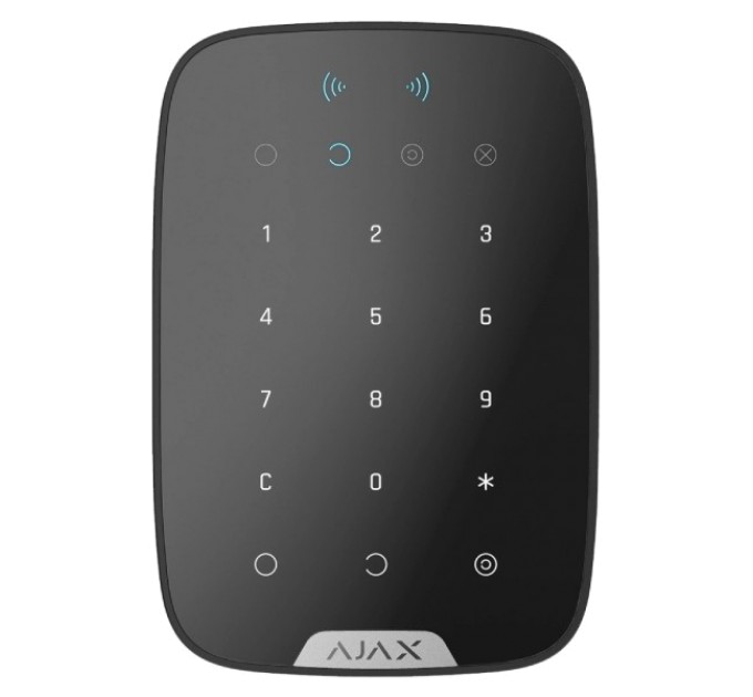 Superior Keypad Plus black Jeweller Беспроводная клавиатура с поддержкой защищенных карт и брелоков Ajax купити.