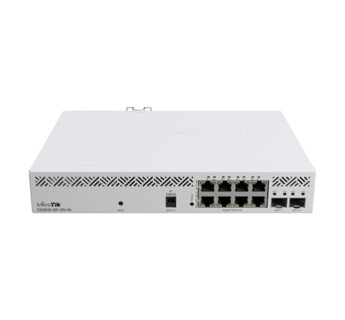 Комутатор 8 портів керований MikroTik CSS610-8P-2S+IN PoE купити.
