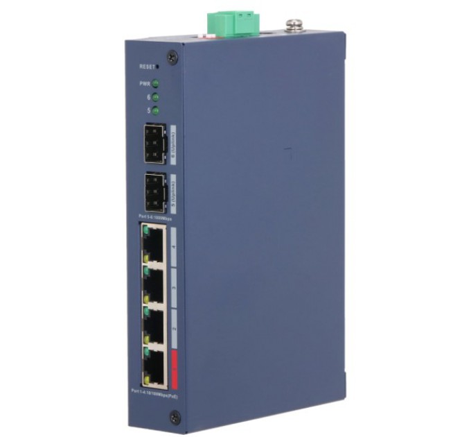 Комутатор 6 портів керований Dahua DH-CHS4206-4ET-90 PoE купити.
