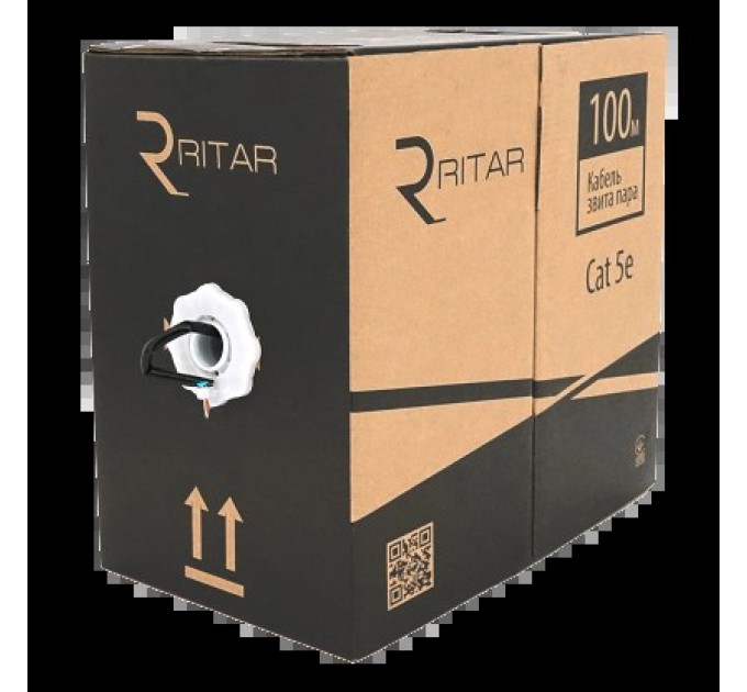 Кабель Ritar наружный КНП UTP CCA (4*2*0.5) 4p 24 AWG ПЭ (100м) купити.