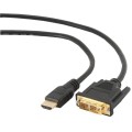 Кабель HDMI - DVI 18+1pin M, 0.5m Cablexpert CC-HDMI-DVI-0.5M