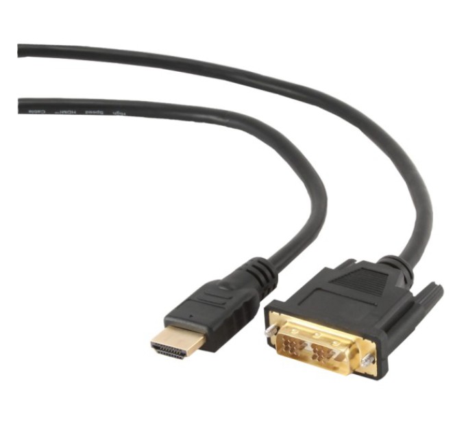 Кабель HDMI - DVI 18+1pin M, 0.5m Cablexpert CC-HDMI-DVI-0.5M