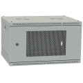 Шафа телекомунікаційна IPCOM 4U 600x350 дверь перфорация (серая) купити.