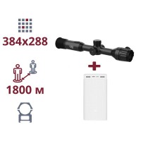 ТЕПЛОВІЗІЙНИЙ ПРИЦІЛ ТА ПОВЕРБАНК AGM Adder TS35-384 + Power Bank Xiaomi Mi 3 30000 mAh 24W