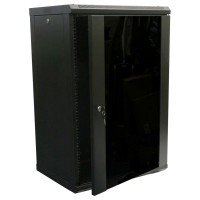 Шафа коммутаційна настінна 18U 600x450 розбірна  Hypernet WMNC-18U-FLAT- BLACK