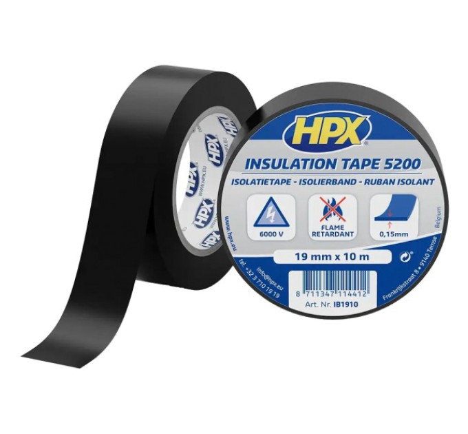 Стрічка ПВХ ізоляційна HPX IB1910 HPX5200 19мм х 10м купити.