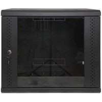 Шафа EServer 9U 600х350х503 стекло, черная