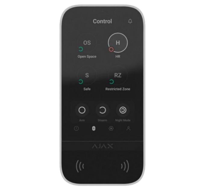 Клавіатура Ajax KeyPad TouchScreen (8EU) white купити.
